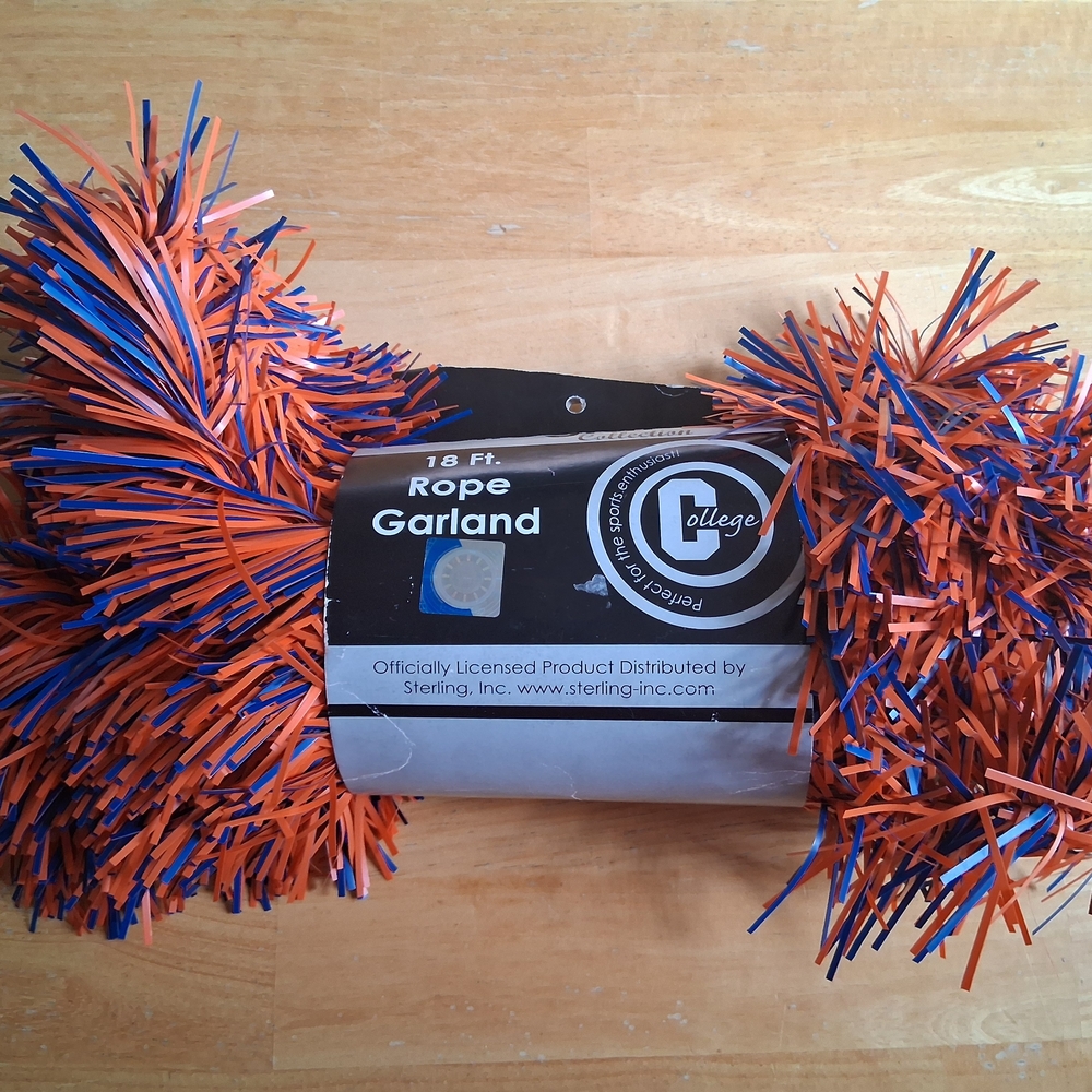 Rope Garland - Orange and Blue